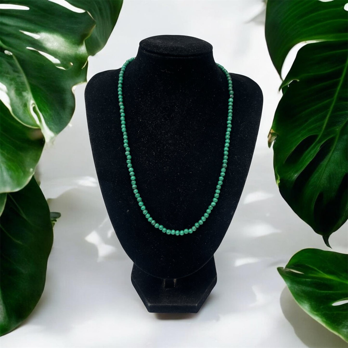 COLLIER PIERRE NATURELLE MALACHITE
