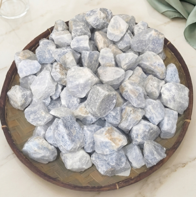 Calcite bleue brute au kilo