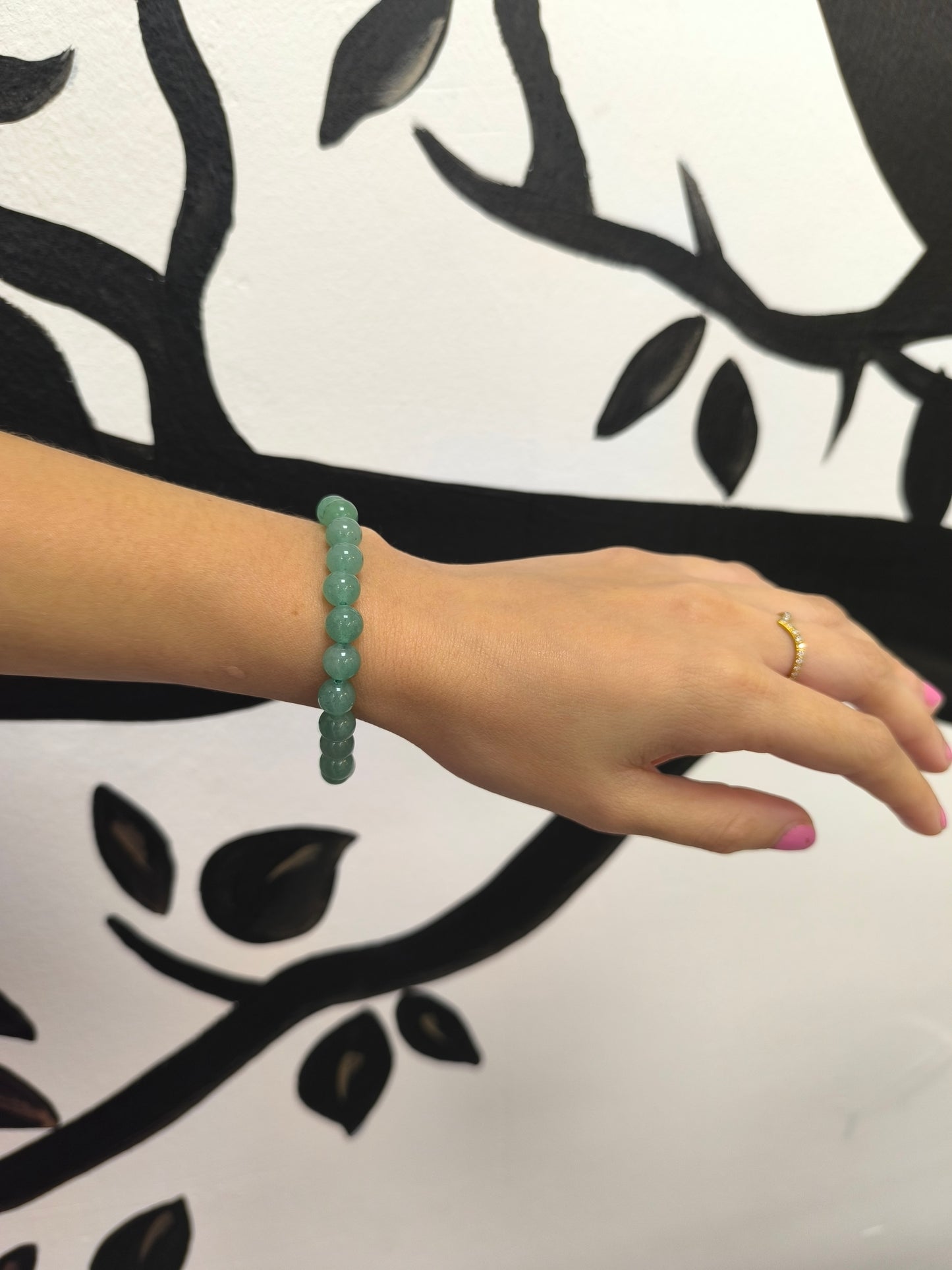 BRACELET EN AVENTURINE NATURELLE