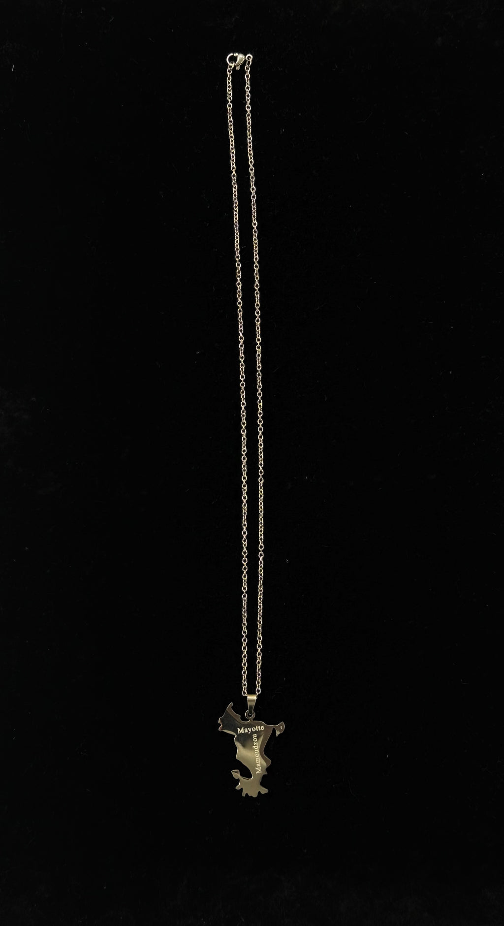 Pendentif de Mayotte en acier inoxydable