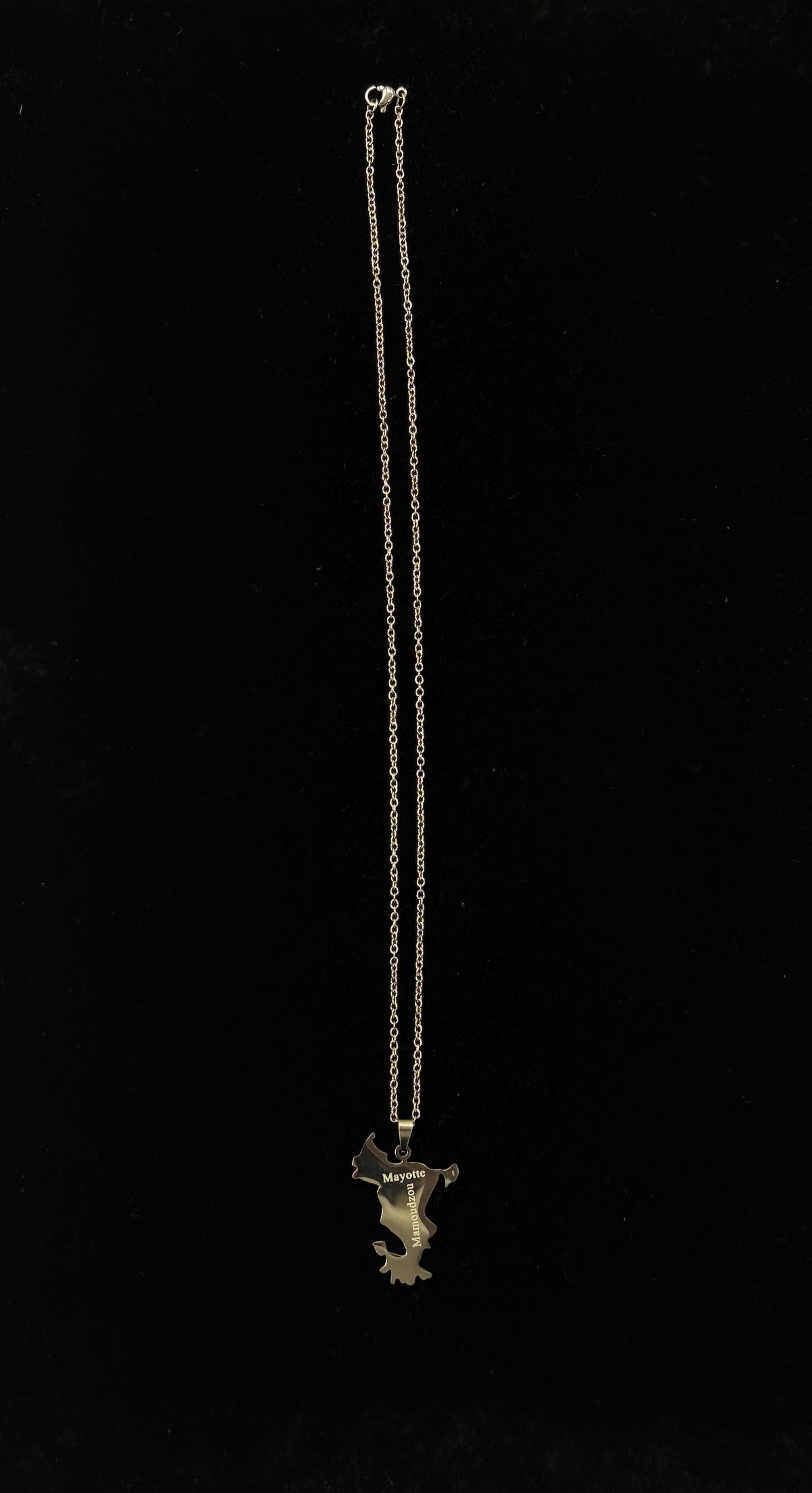 Pendentif de Mayotte en acier inoxydable
