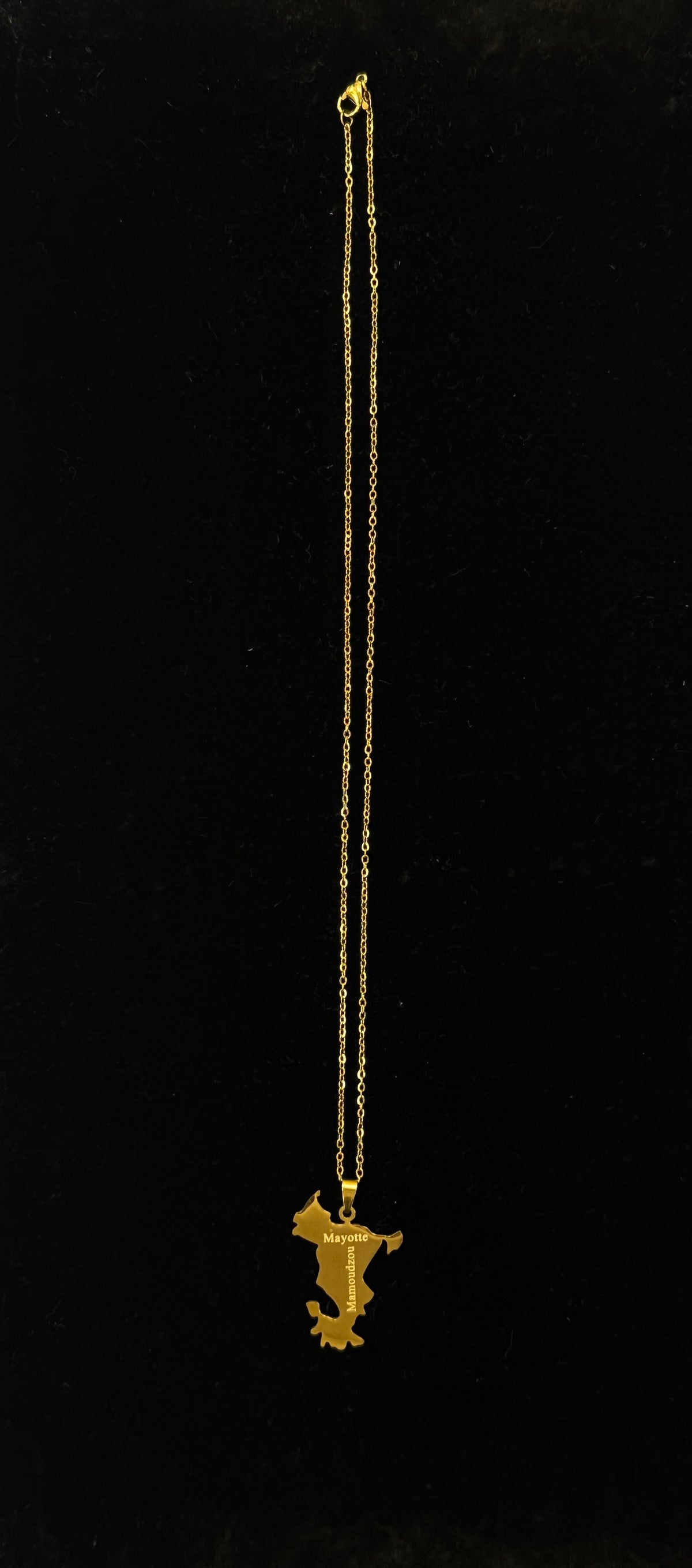 Pendentif de Mayotte en acier inoxydable