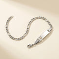 Bracelet bébé et enfant 3 mois à 3 ans en acier inoxydable, à graver, argenté