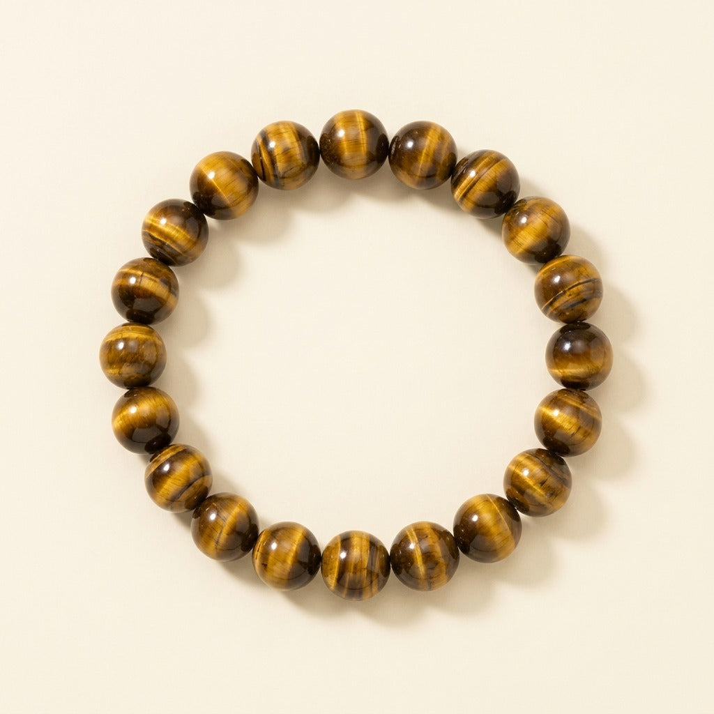 Bracelet en œil de tigre naturel
