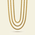 Collier chaîne gourmette en acier inoxydable