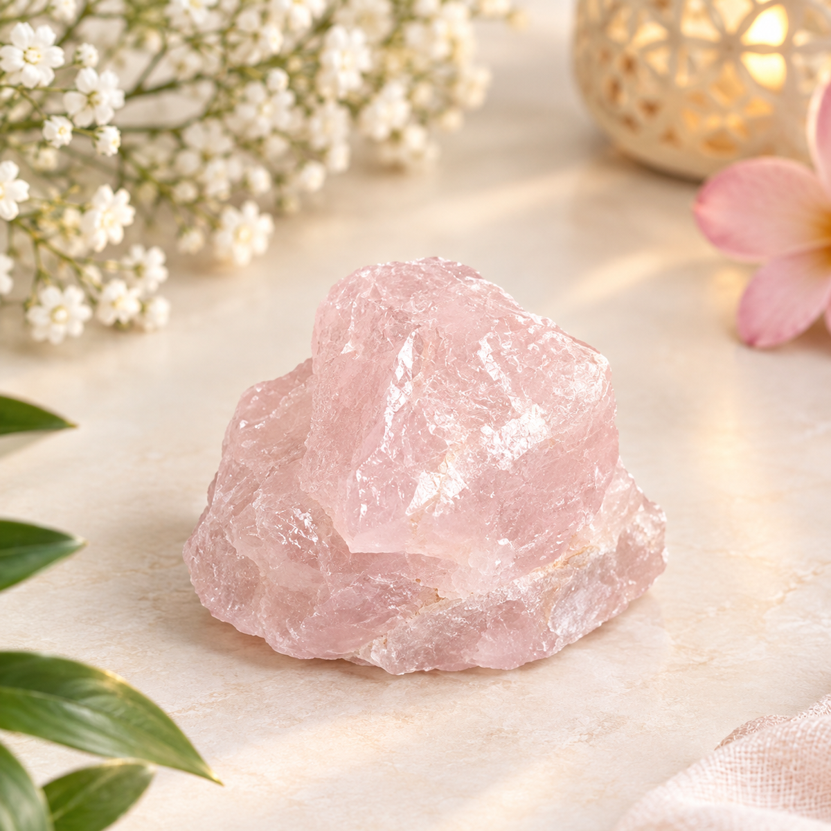 Quartz rose brut au kilo