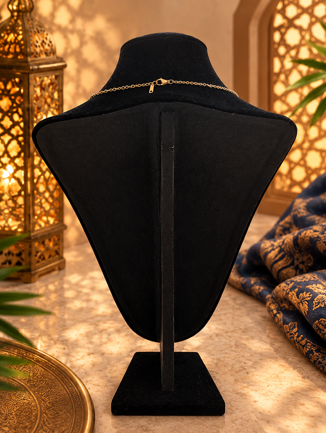Collier pendentif ॐ « Om » en acier inoxydable, modèle 1