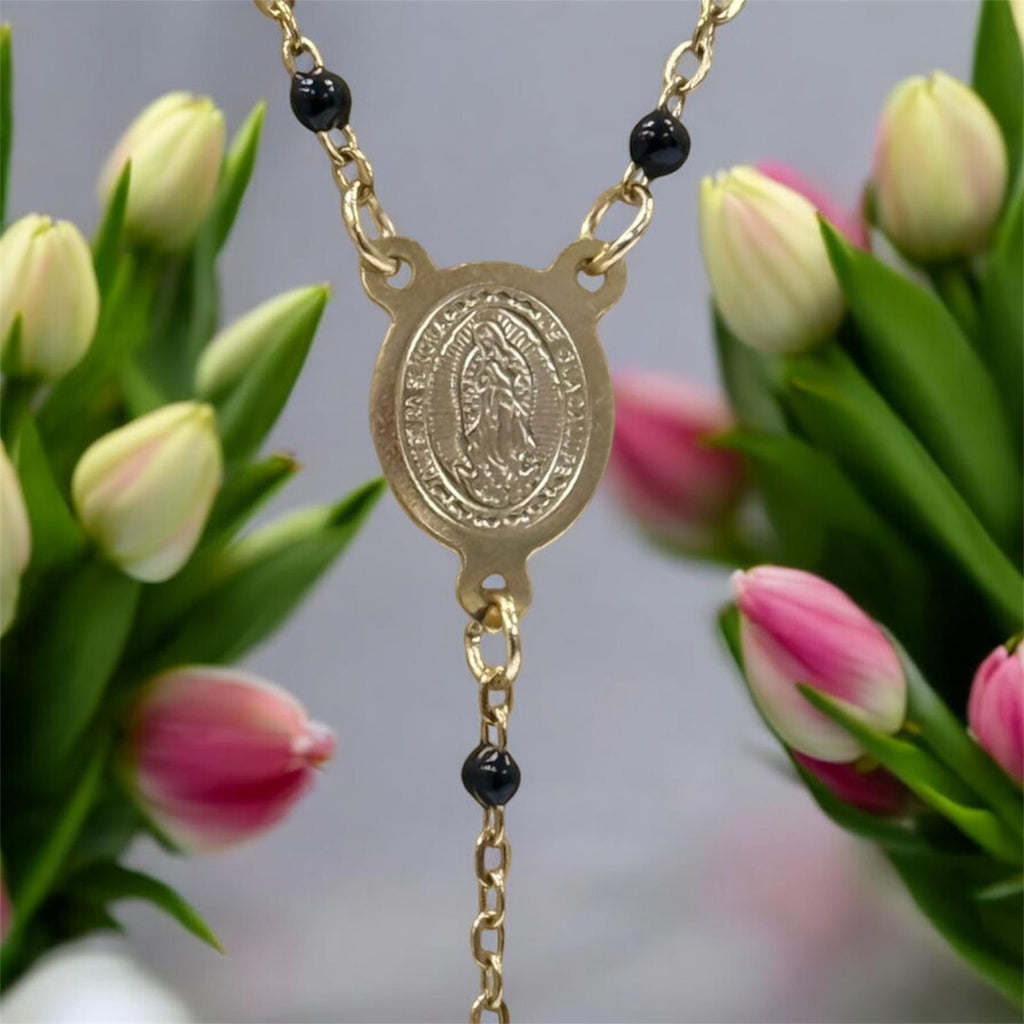 Collier chapelet en acier inoxydable