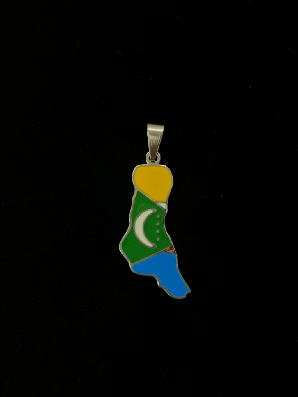 Pendentif des Comores en acier inoxydable