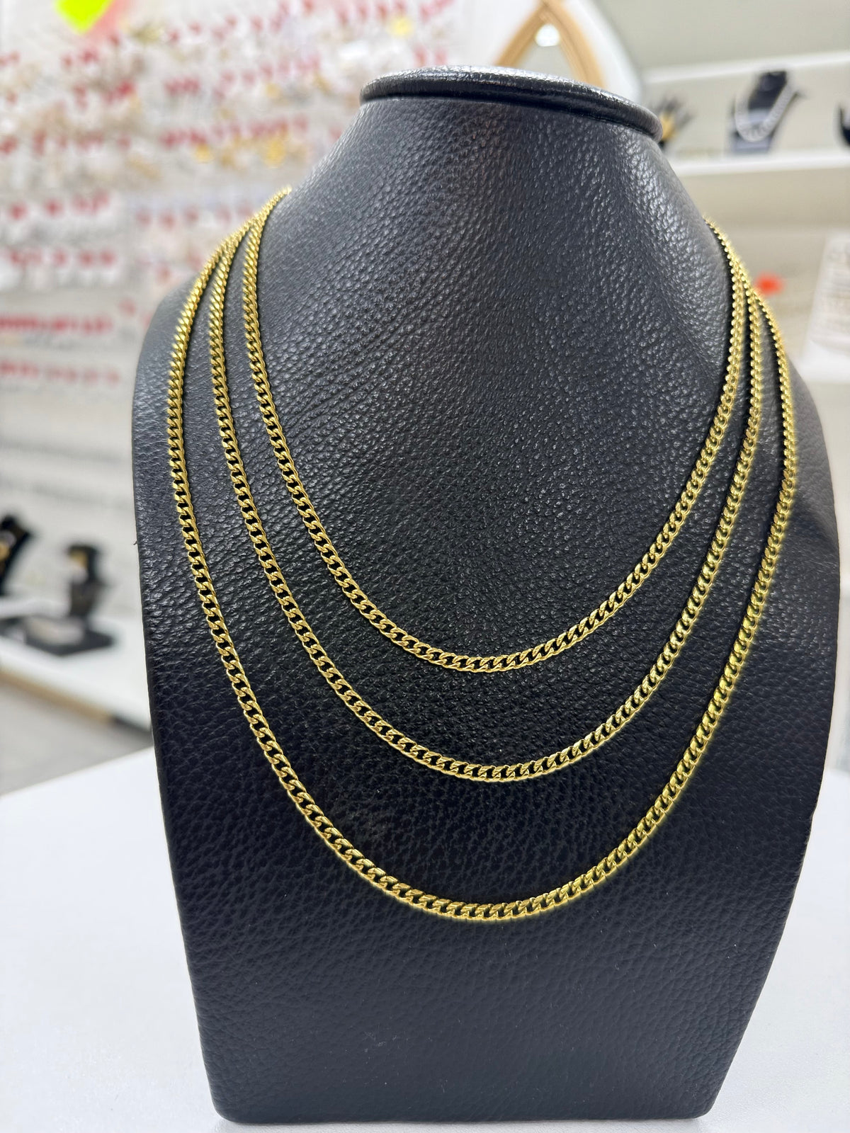 Collier chaîne gourmette en acier inoxydable