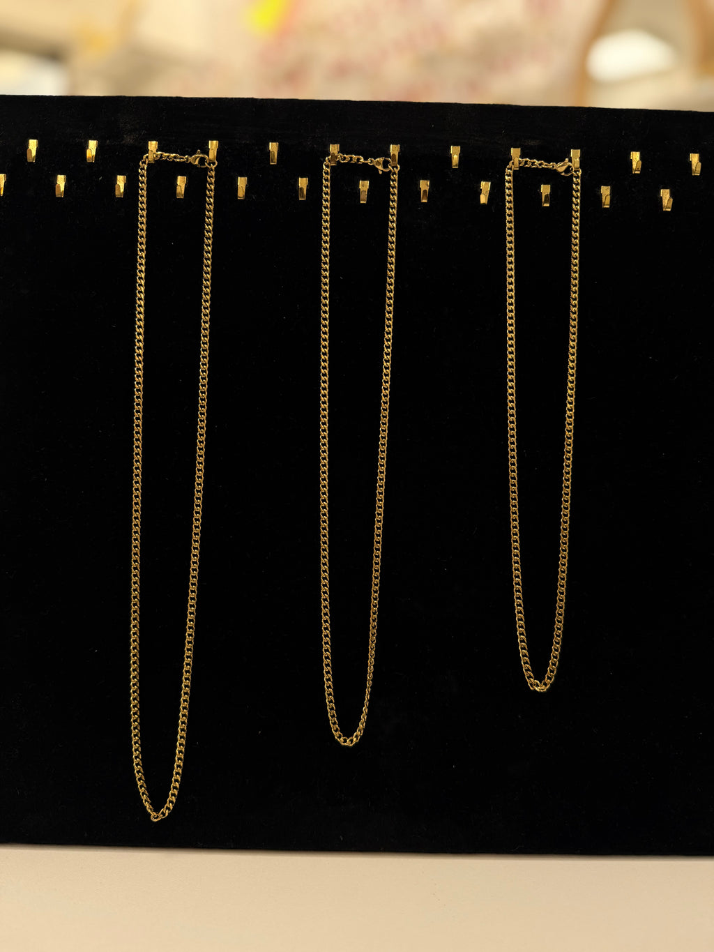 Collier chaîne gourmette en acier inoxydable