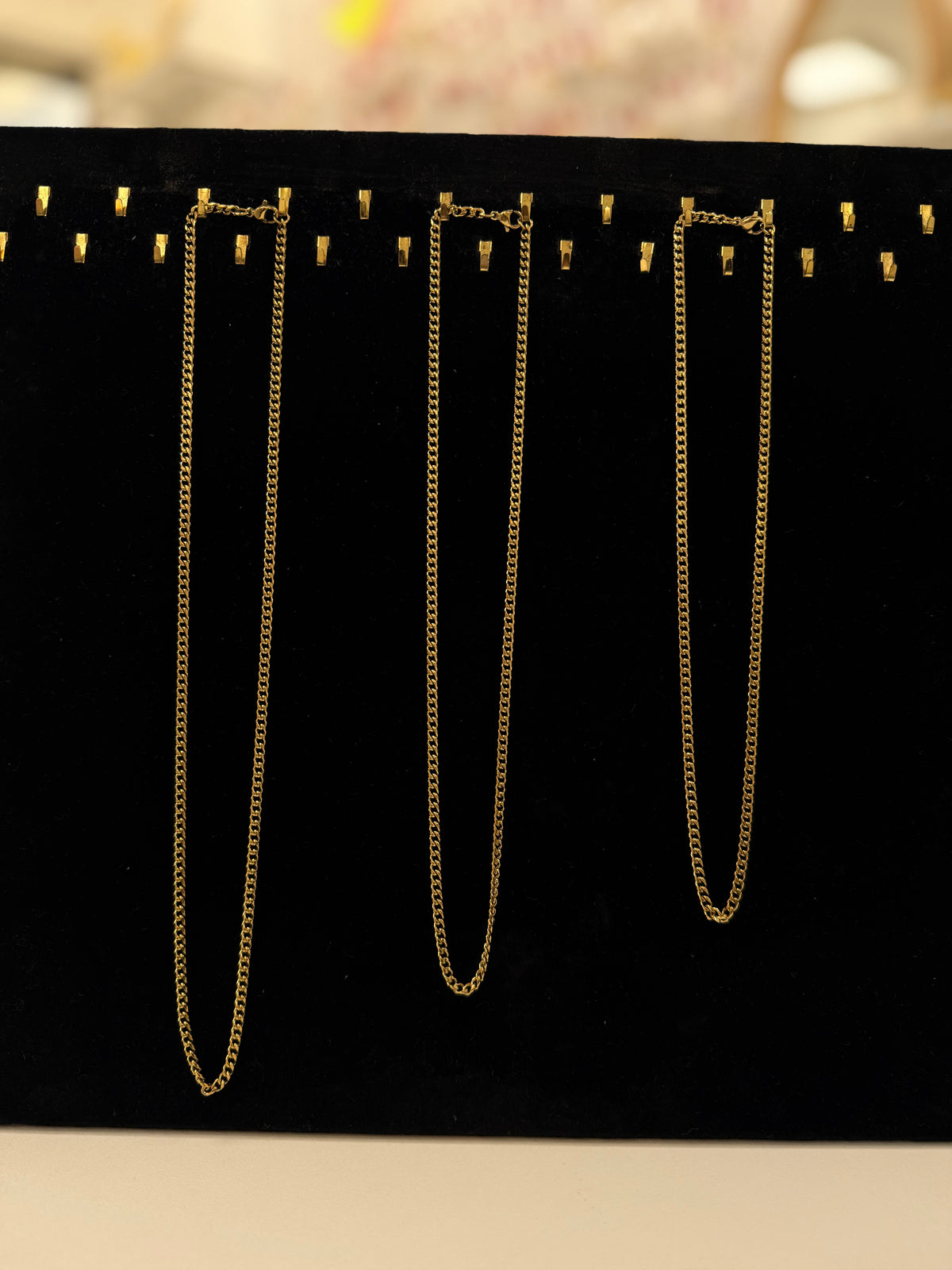 Collier chaîne gourmette en acier inoxydable
