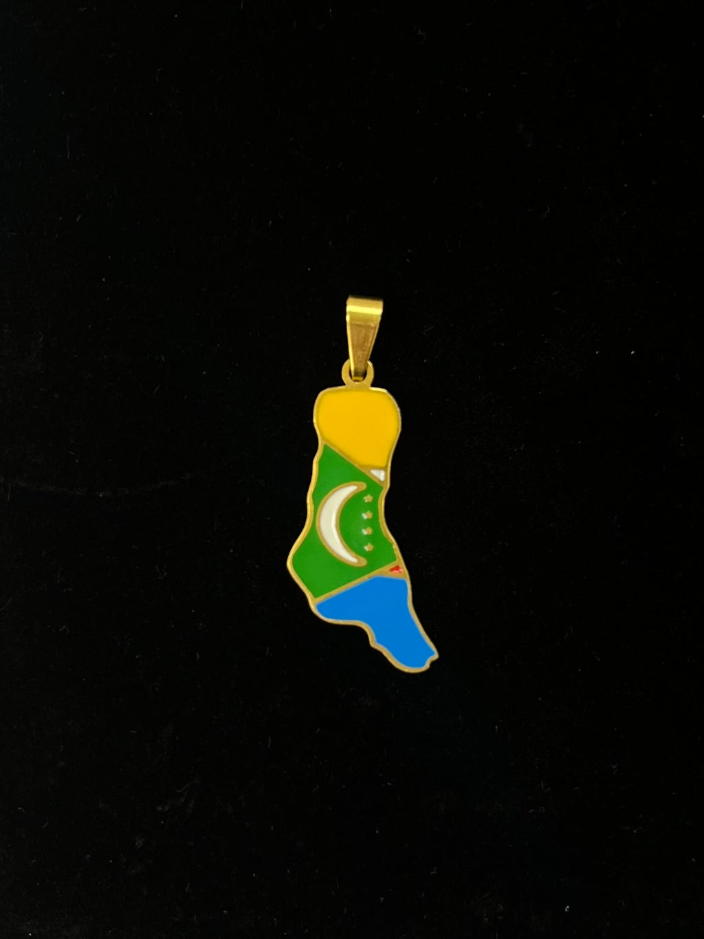 Pendentif des Comores en acier inoxydable