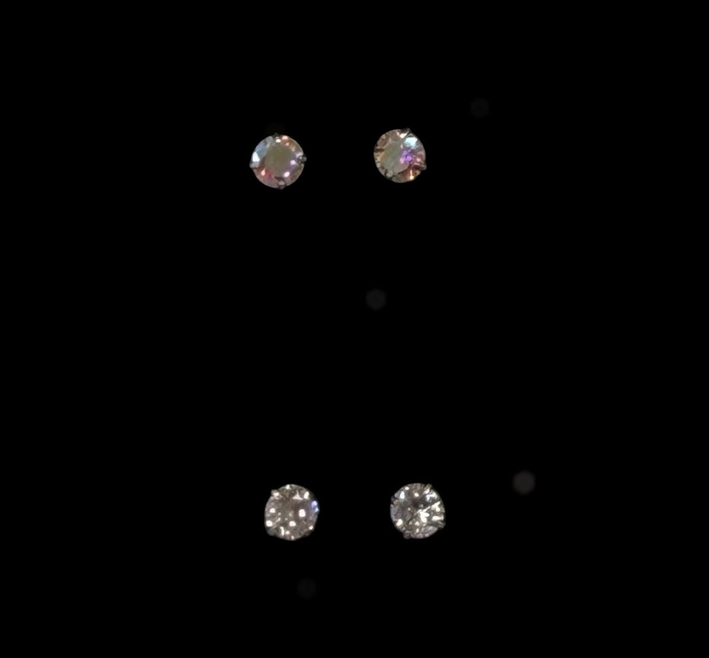 Piercing anneau de nez en acier inoxydable, 2 oxydes de zirconium