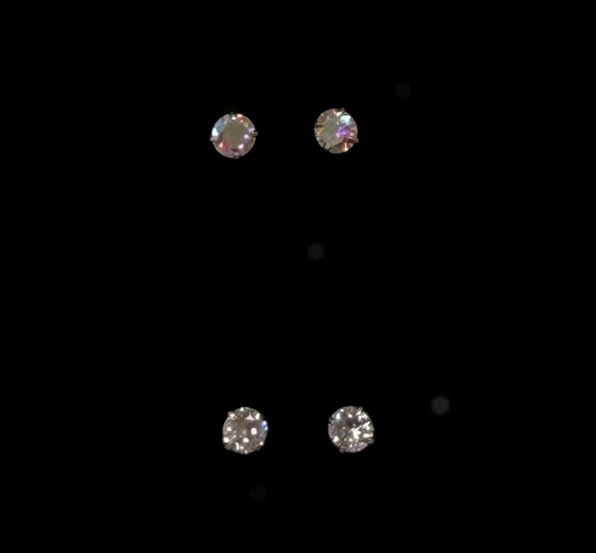 Piercing anneau de nez en acier inoxydable, 2 oxydes de zirconium