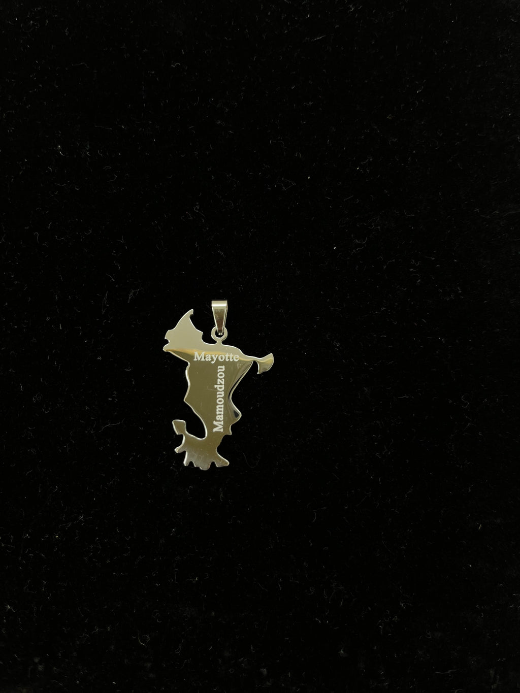 Pendentif de Mayotte en acier inoxydable