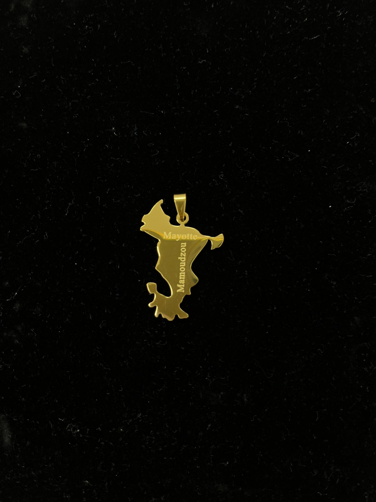 Pendentif de Mayotte en acier inoxydable