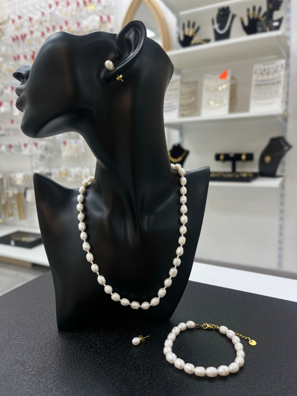 Parure perles d'eau douce Keishi