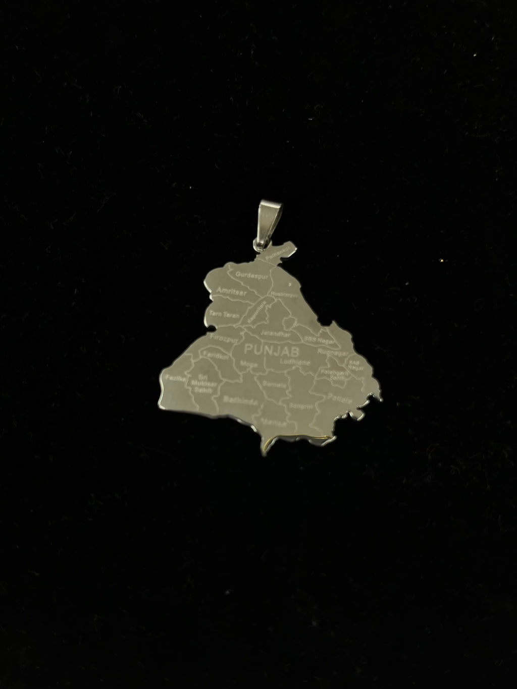 Pendentif du Punjab en acier inoxydable