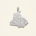 Pendentif du Punjab en acier inoxydable, argenté