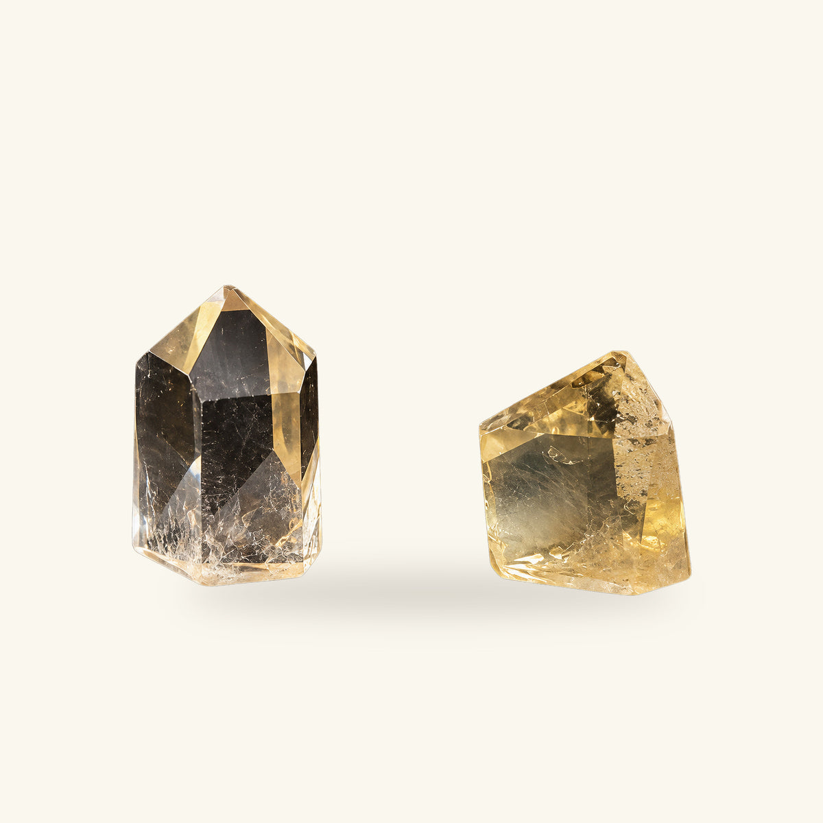 Prisme en citrine naturelle